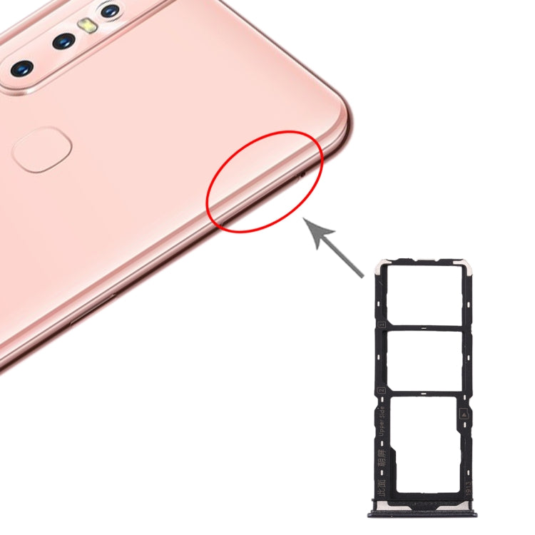 Per Vivo Y7s Vassoio scheda SIM + Vassoio scheda SIM + Vassoio scheda micro SD, For Vivo Y7s Per Vivo Y7s Vassoio scheda SIM + Vassoio scheda SIM + Vassoio scheda micro SD, For Vivo Y7s
